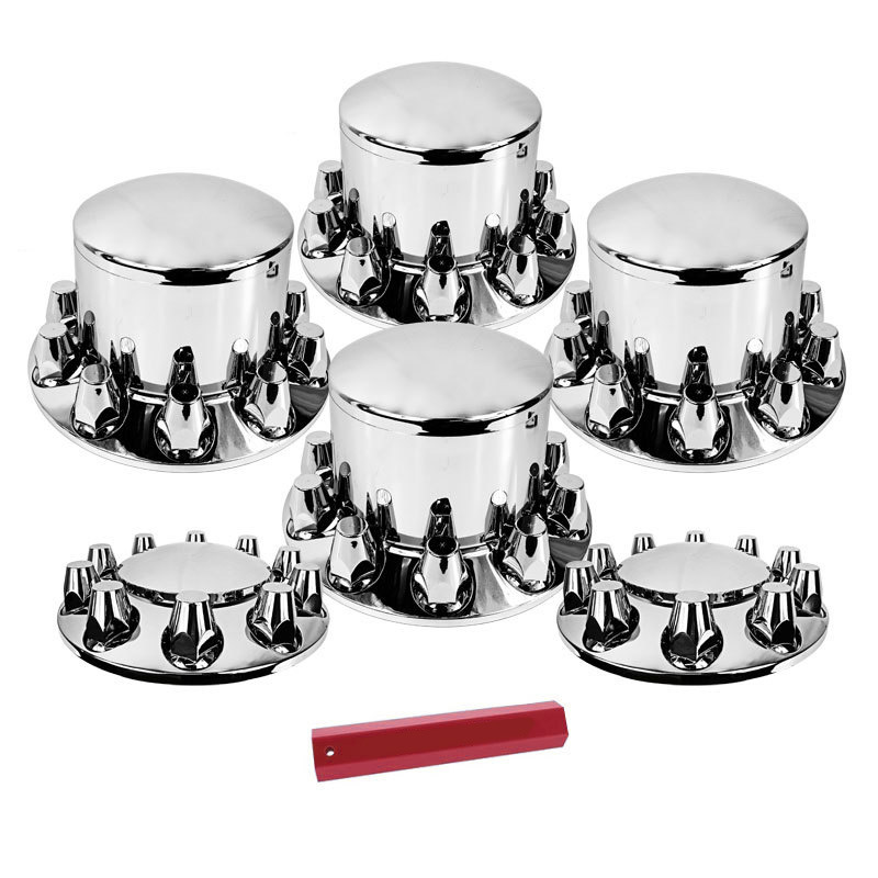 Complete Chrome Axle Cover Kit with Standard Lug Nut Covers Questions & Answers